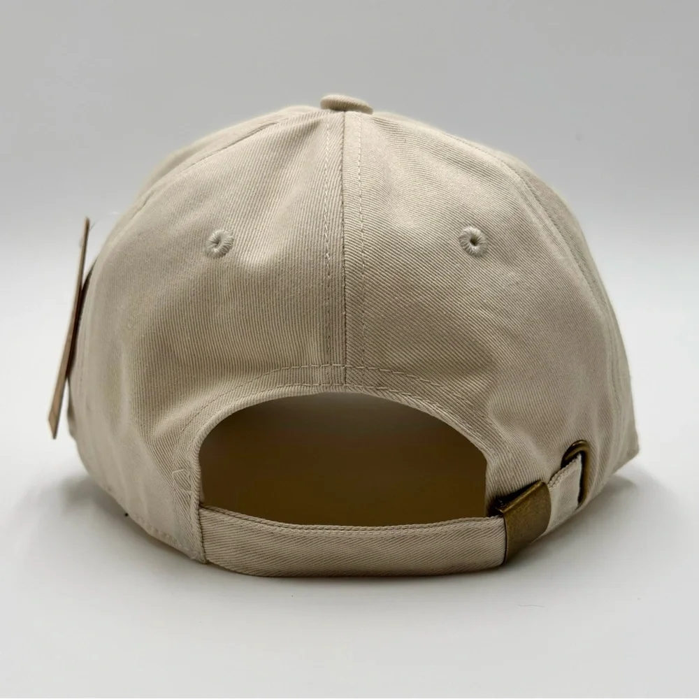 Beige Adjustable Baseball Cap Hat with Chow Chow Dog Embroidery for Men & Women - Picture 4 of 8